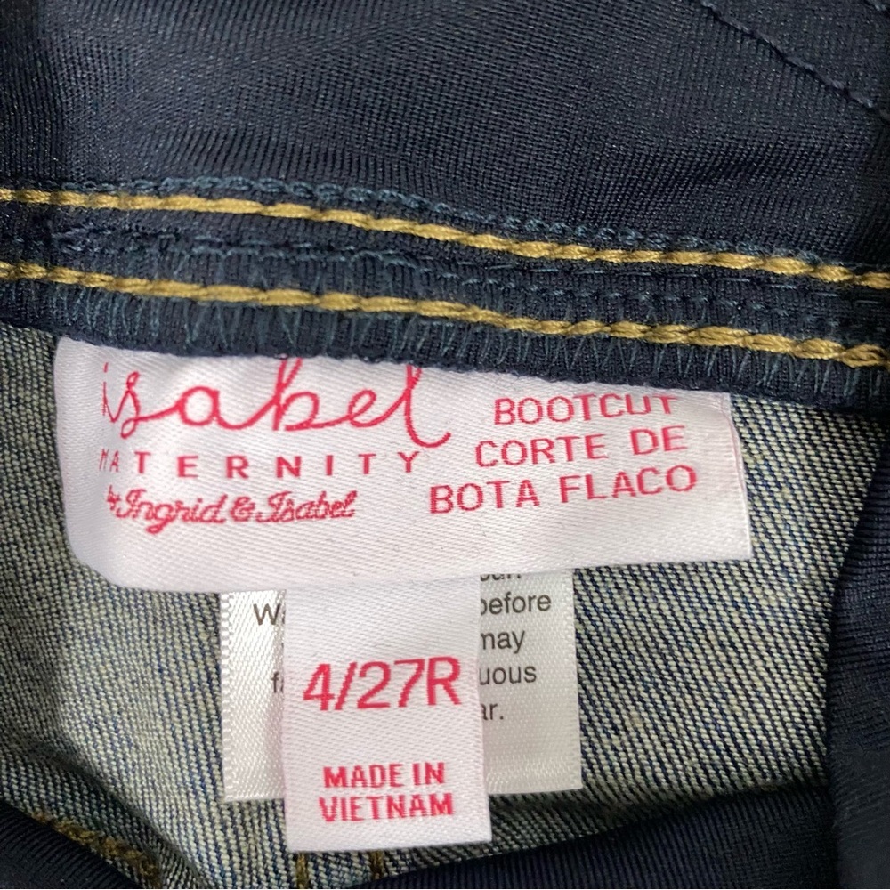 Isabel Maternity by Ingrid & Isabel Dark Blue Boot Cut Maternity Jeans - Picture 5 of 10